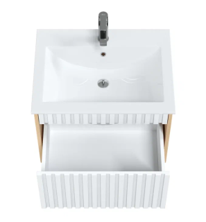 Подвесная тумба Onika Дайлер 106150 60см белый/дуб сонома